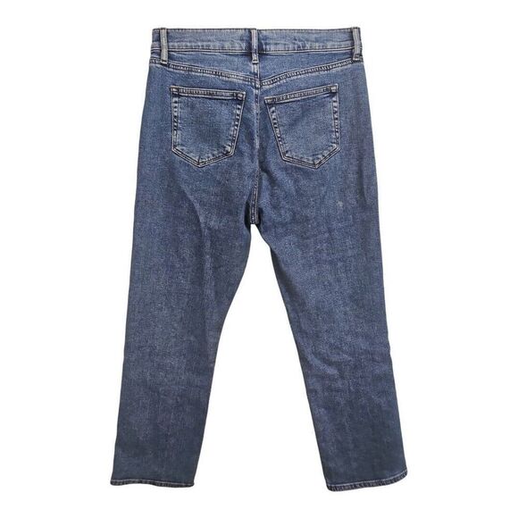 Loft Outlet Front Seam Straight Leg Jeans Petite Size 0 - Picture 4 of 10